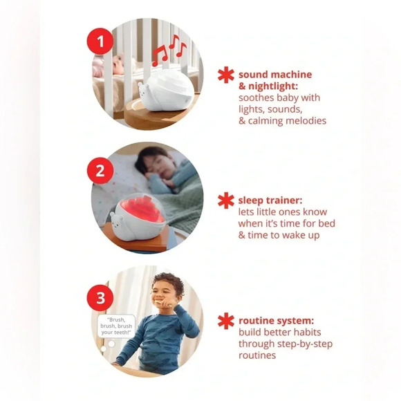 SKIP HOP 3-In-1 Smart Snail Sound & Routine Machine - Picture 4 of 6